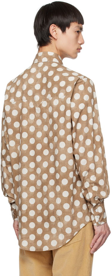 Skjorta ERL ERL Polka Dot Long Sleeve Shirt Brun | ERL06B012, 2