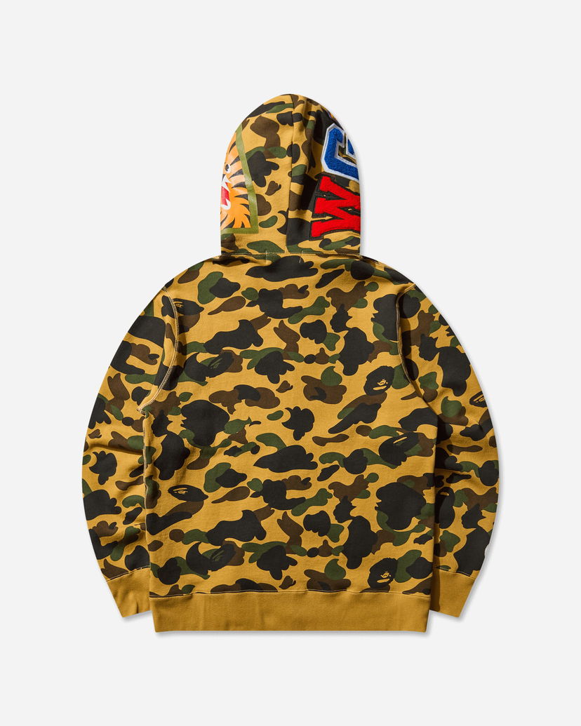 Sweatshirt BAPE 1st Camo Shark Full Zip Hoodie Gul | 1L80115007 YELLOW