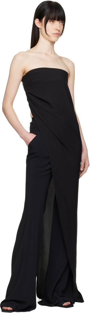 Klä Rick Owens Rick Owens Hollywood Lido Draped Strapless Top Svart | RP01E7135 Y, 3