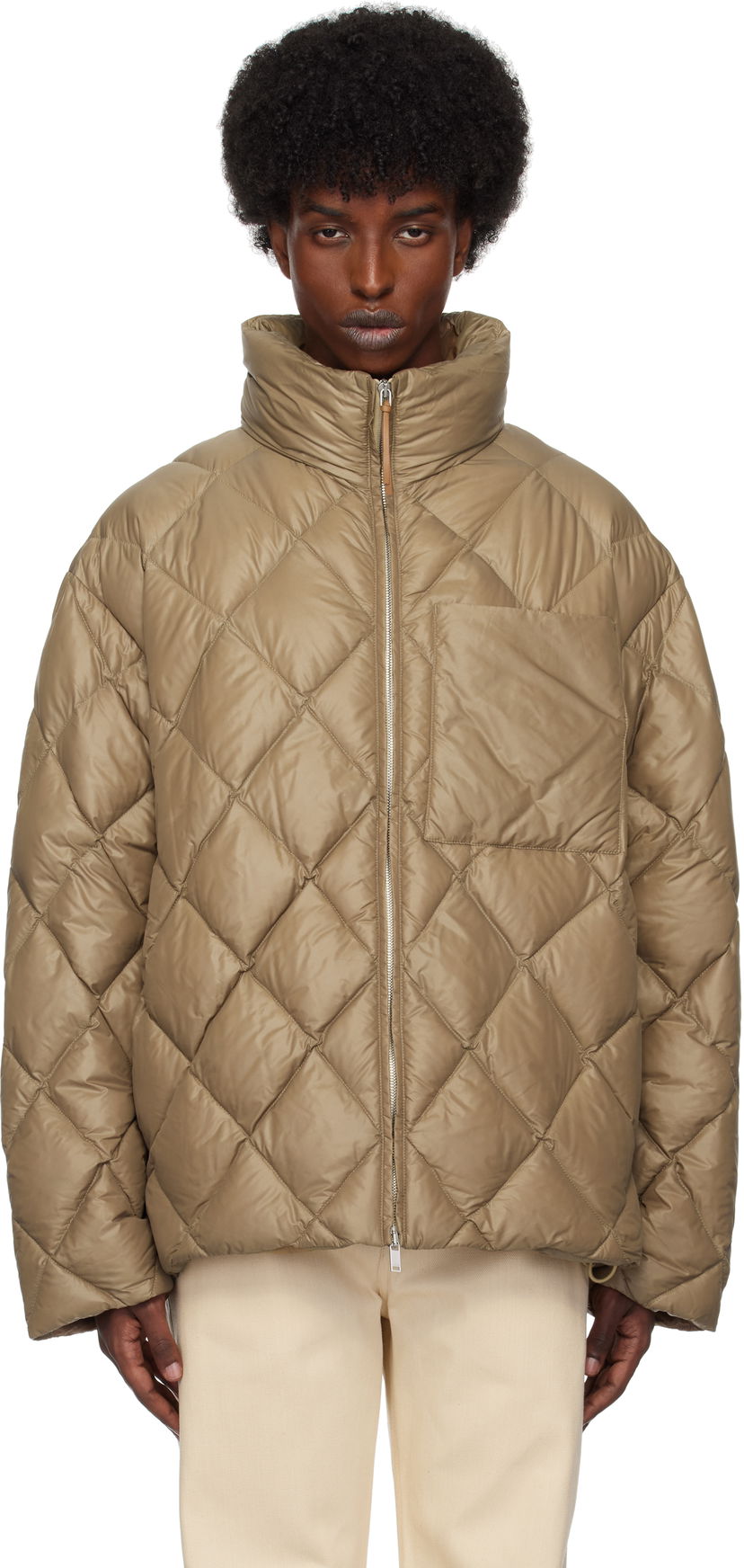 Pufferjacka Jil Sander Quilted Down Jacket Brun | J47AF0141_J70007