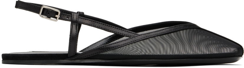 Tillbehör AMI AMI Paris Slingback Ballerina Flats Svart | FSV807.AW0076