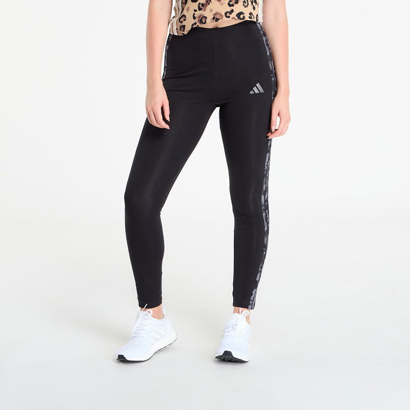 Damasker adidas Performance Adidas Animal Print 3-Stripes High Rise Leggings Svart | KB6009