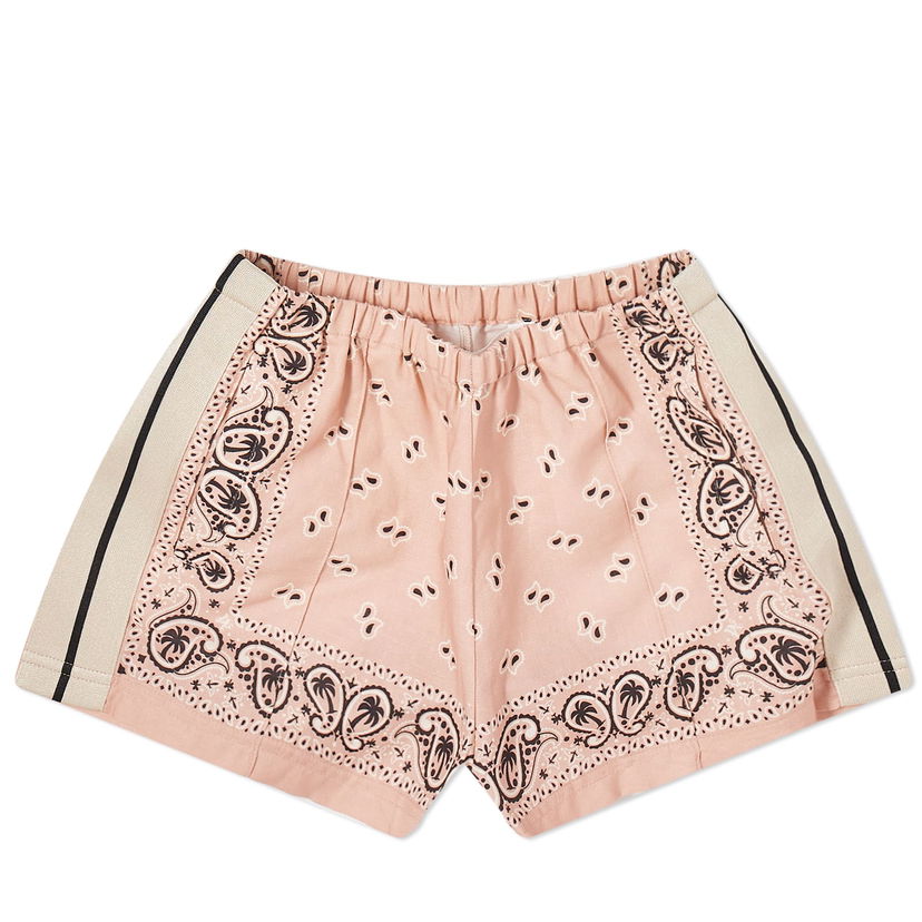 Shorts Palm Angels Paisley Track Shorts Rosa | PWCB047S24FAB0013003