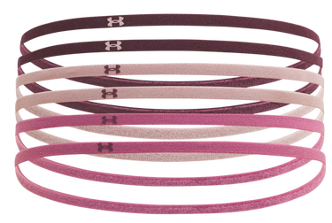 Tillbehör Under Armour Mini Elastic Headbands 6-Pack Bourgogne | 1389932-602, 0