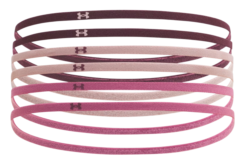 Tillbehör Under Armour Mini Elastic Headbands 6-Pack Rosa | 1389932-602