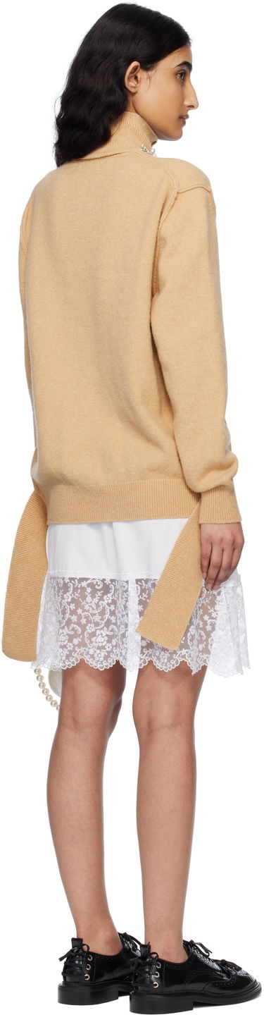 Klä Simone Rocha Simone Rocha Embellished Window Zip Cardigan Beige | LMK4BW 0660, 2
