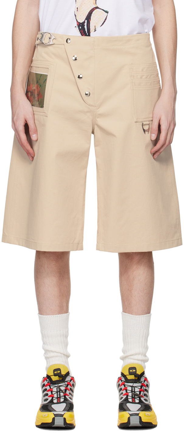 Shorts Chopova Lowena Chopova Lowena Miller Wallet Shorts Beige | 4078