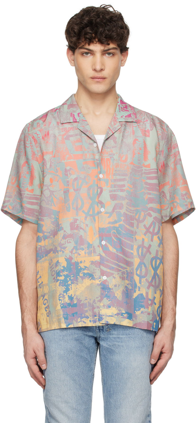 Skjorta Ksubi Ksubi Ikon Mania Resort Shirt Flerfärgad | MPS25SH014