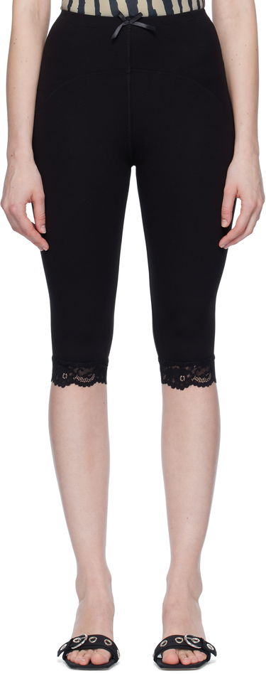 Damasker Miaou Miaou Billy Capri Short Leggings Svart | 3012PONBLK, 0
