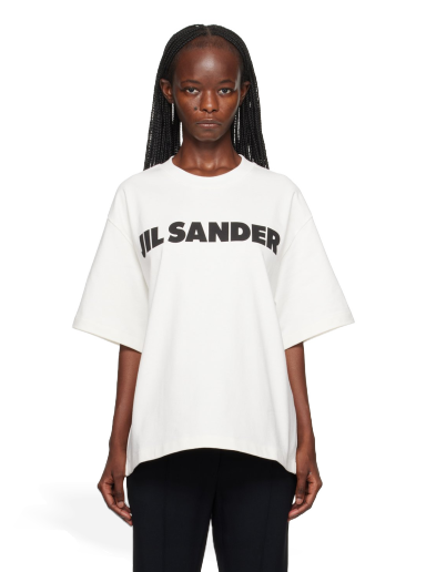 T-shirt Jil Sander Printed T-Shirt Vit | J02GC0001_J45047