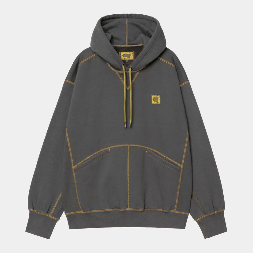 Sweatshirt Carhartt WIP Nicholas Daley Contrast Stitch Stone Washed Hoodie Grå | I035064_5