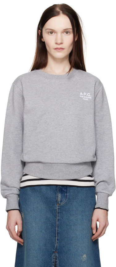 Sweatshirt A.P.C. Boxy Sweatshirt Grå | COHBN-F27915, 0
