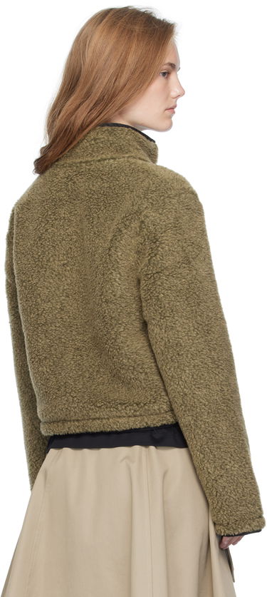 Jacka Burberry Burberry Cropped Fleece Jacket Grön | 8109274, 2