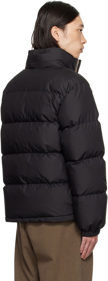 Pufferjacka Burberry Burberry Snowdon Checker-Tape Down Jacket Svart | 8113810, 2