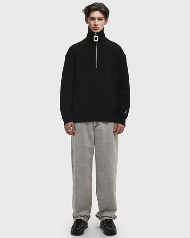 Sweater JW Anderson JW Anderson Half-Zip Jumper Svart | KW1285-YN0372-999, 1