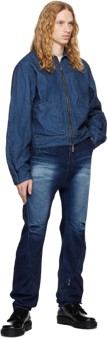 Bomberjacka ADER ERROR Denim Zip-Up Jacket Blå | BN01FWJK1601BL, 3