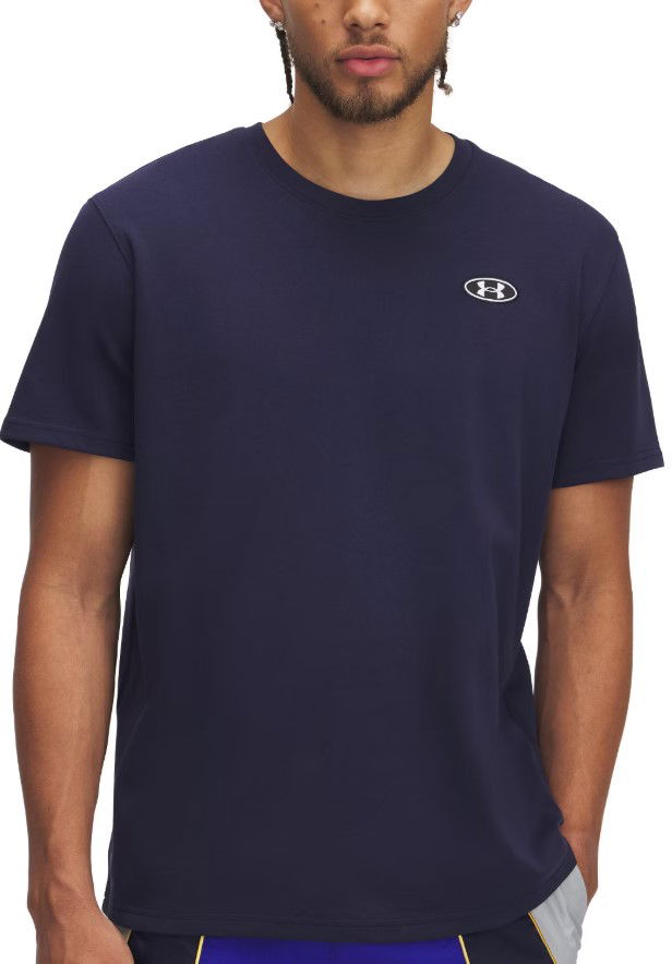 T-shirt Under Armour Under Armour HW LC Patch Short Sleeve T-Shirt Mörkblå | 1382902-410