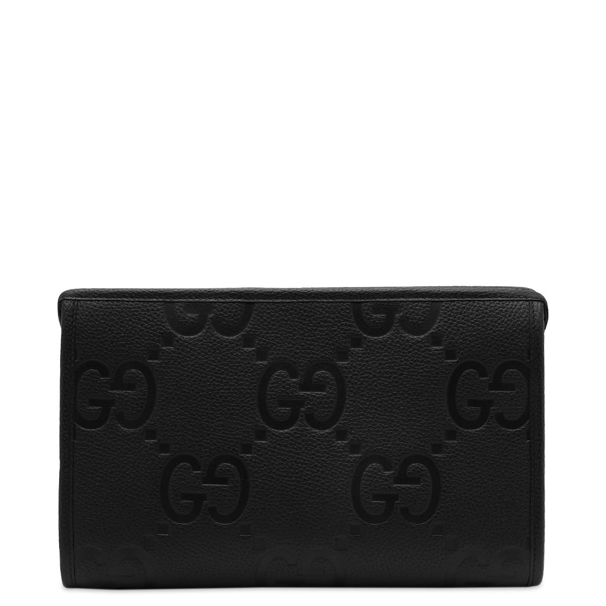 Resväska Gucci Jumbo GG Logo Pouch Black Svart | 739490-AABY0-1000, 0