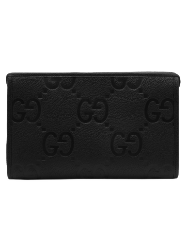 Resväska Gucci Jumbo GG Logo Pouch Black Svart | 739490-AABY0-1000