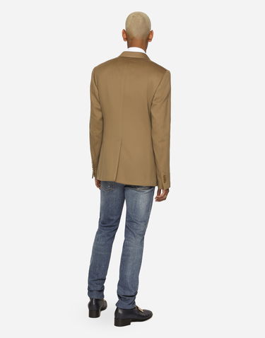 Jeans Dolce & Gabbana Washed Skinny Stretch Jeans With Whiskering Blå | GY07LDG8JV6S9001, 2