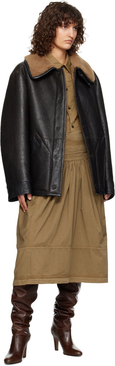 Bomberjacka LEMAIRE Shearling Oversized Jacket Svart | CO1080 LL0092, 3