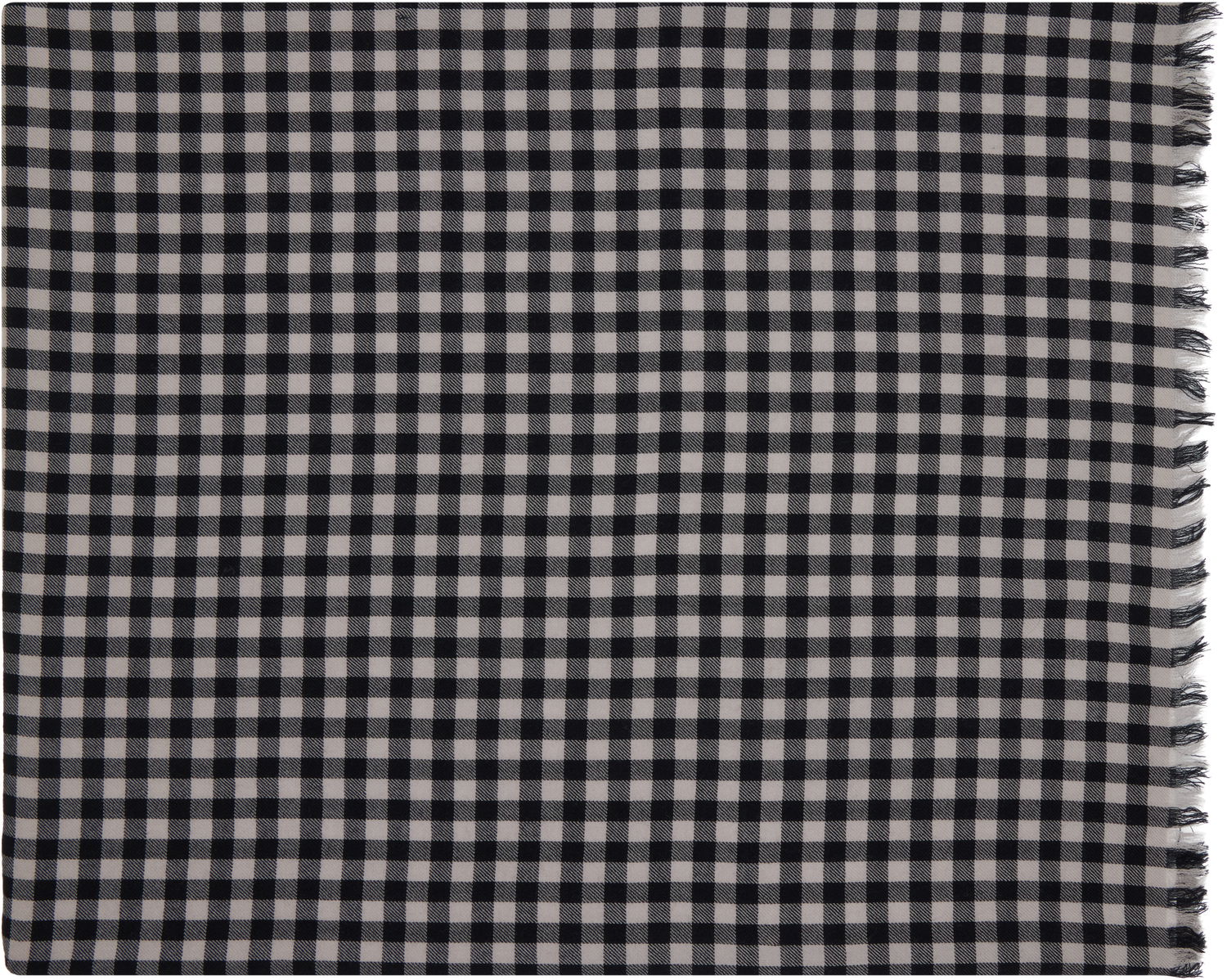 Halsduk Rick Owens Rick Owens Concordians Mini Plaid Scarf Svart | RU02E1464 SCARMP, 0