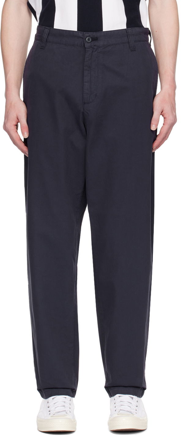 Byxor Carhartt WIP Calder Workwear Trousers Mörkblå | I033128