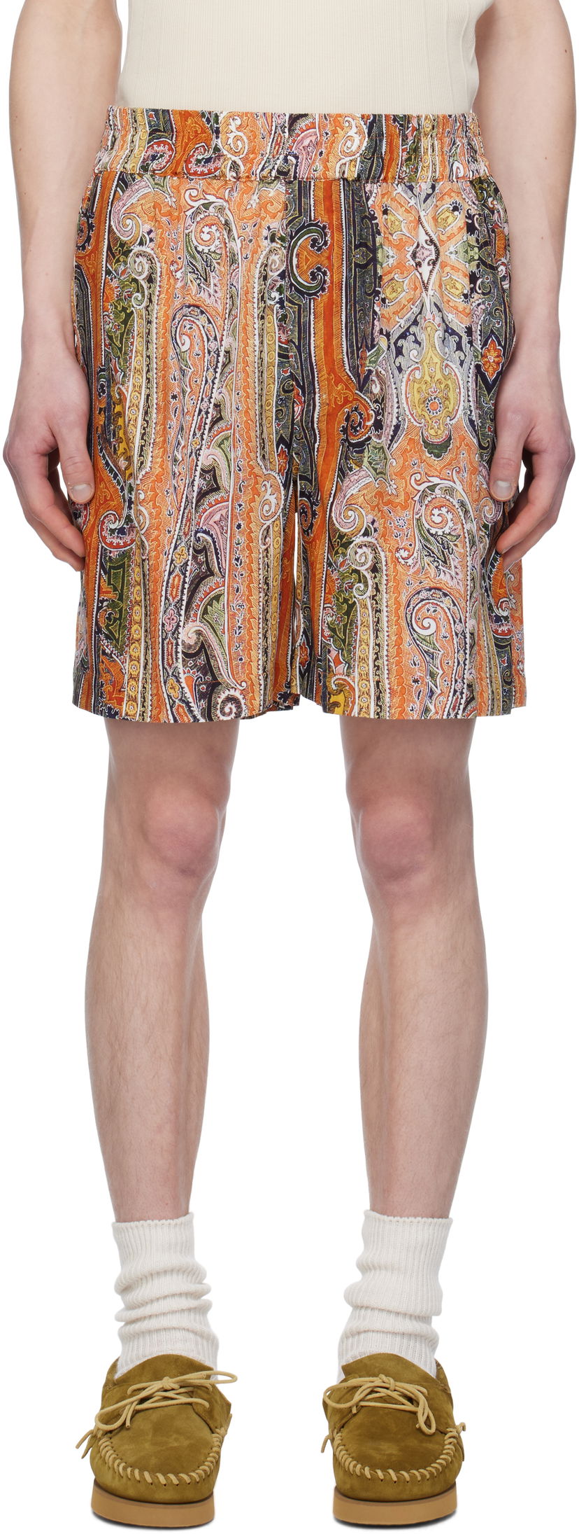 Shorts ISABEL MARANT Isabel Marant Paisley Vega Shorts Orange | SH0236HA-C2I08H