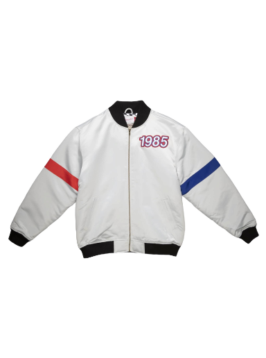 Jacka Mitchell & Ness All Star Heavyweight Satin Jacket Grå | STJKAJ19062-ASGSILV