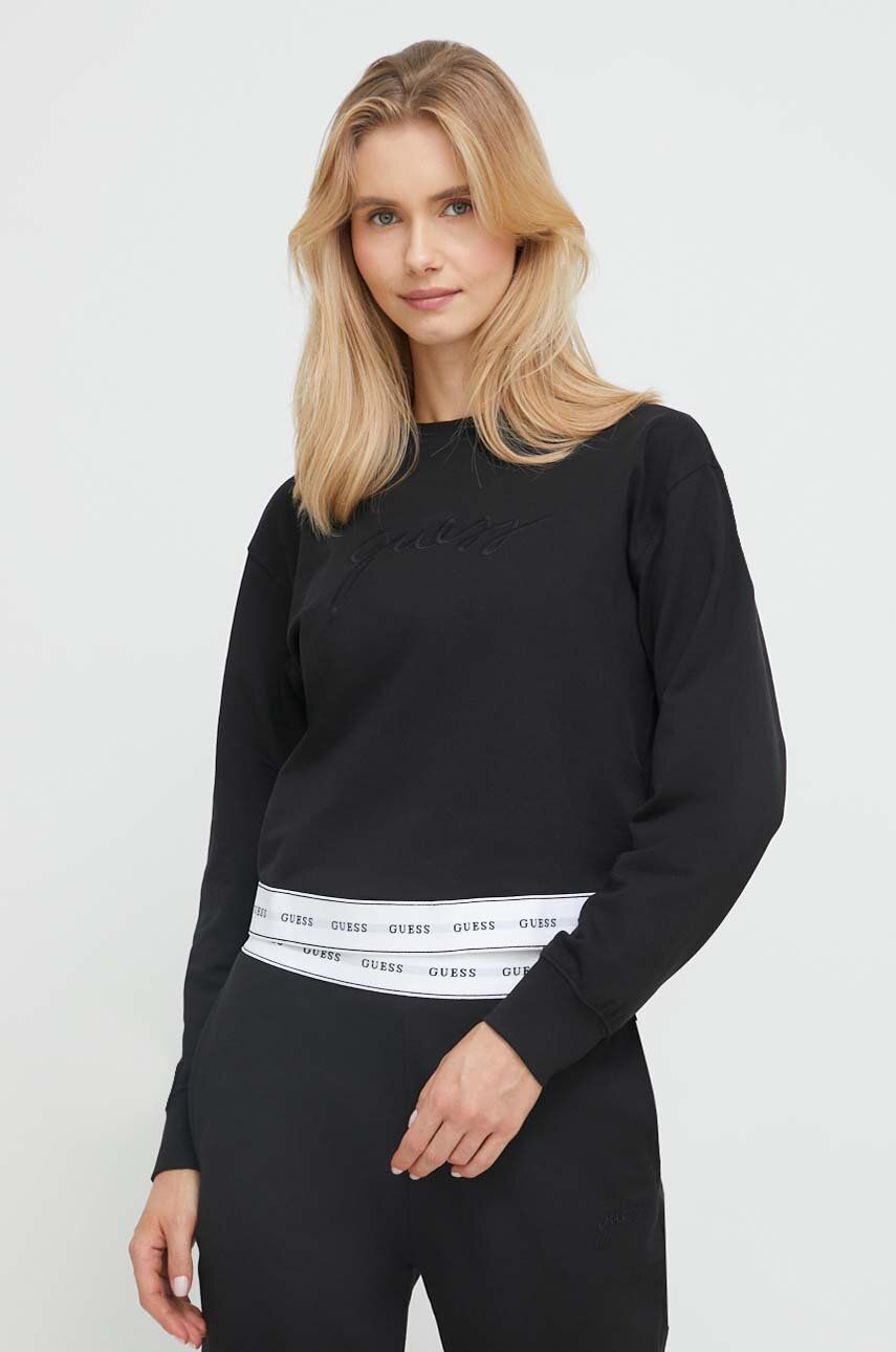 Sweatshirt GUESS Sweat Crewneck Svart | O3YQ01.KBS91, 0
