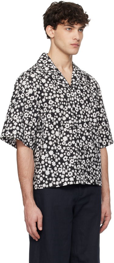 Skjorta Marni Marni Pop Fields Motif Shirt Svart | CUMU0330S2 UTC463, 1