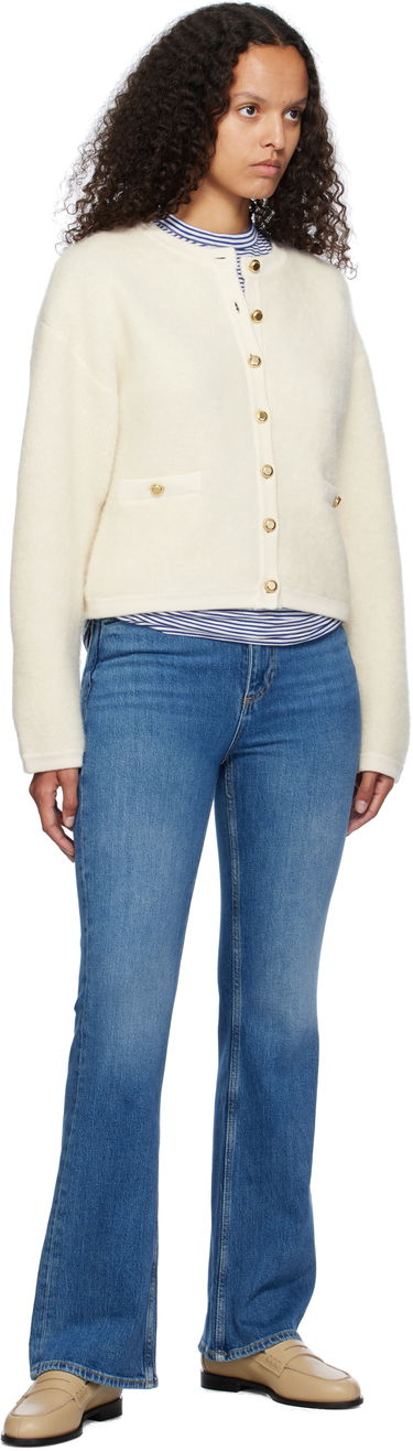 Sweater rag & bone rag & bone Kaia Boucle Cardigan Vit | WAS24F047AA47, 3
