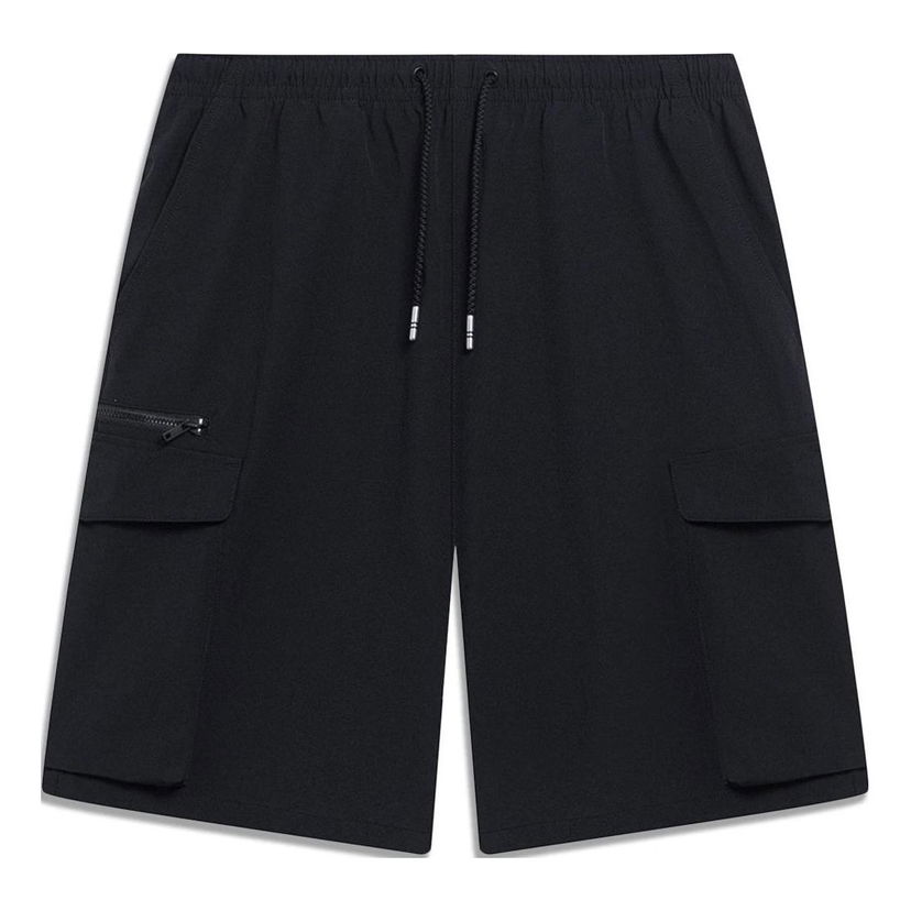 Shorts Li-Ning Lifestyle Cotton Shorts With Cargo Pockets Svart | AKST071-2