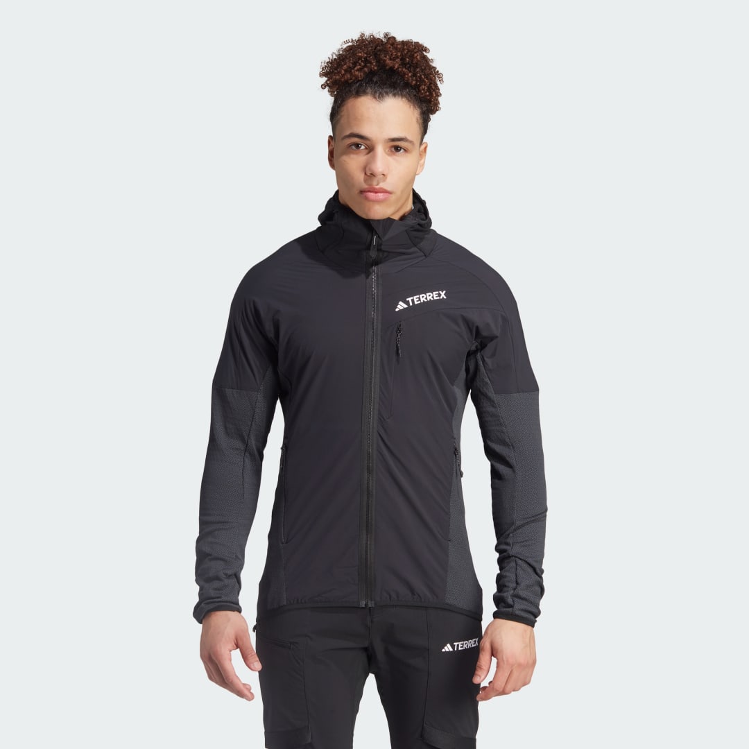 Vindjacka adidas Performance Terrex Techrock Hooded Wind Fleece Jacket Svart | IB1860, 0