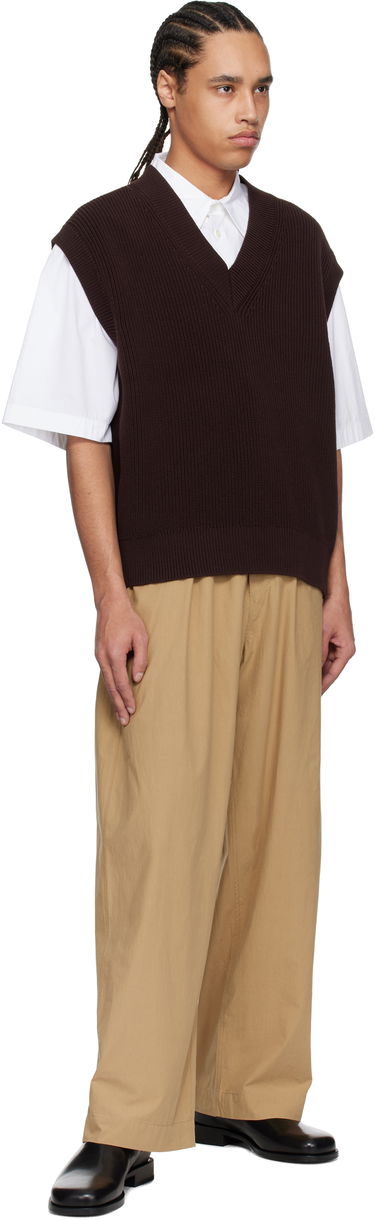 Byxor Studio Nicholson Studio Nicholson Sonny Wide-Leg Trousers Beige | SONNY SNM - 1311, 3