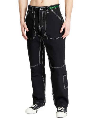 Byxor Pleasures Ultra Utility Pants Svart | P23W031 BLACK