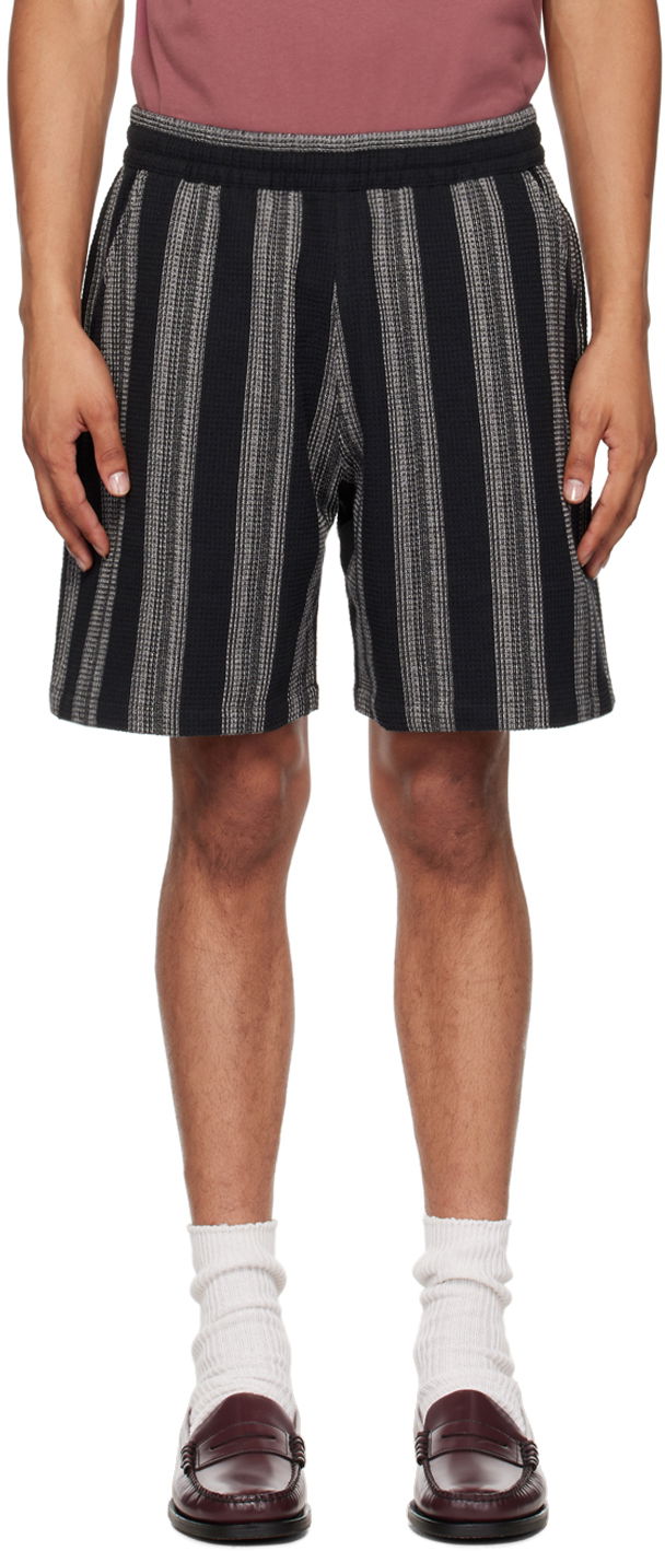 Shorts Carhartt WIP Striped Relaxed Fit Shorts Svart | I033692