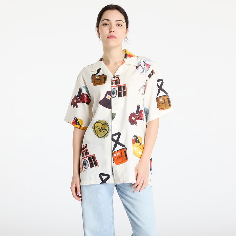 Skjorta Carhartt WIP Carhartt WIP Jacob Rochester Print Shirt Vit | I034574.2UKXX