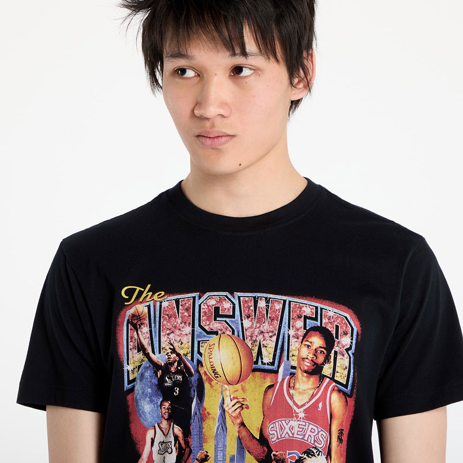 T-shirt Mitchell & Ness Mitchell & Ness NBA 76Ers Allen Iverson Bootleg Tee Svart | BMTRINTL1477-P76AIBLCK, 1