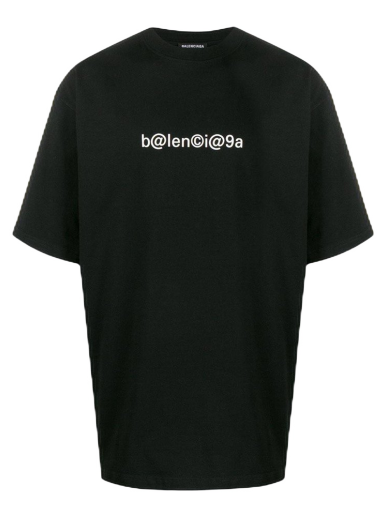 T-shirt Balenciaga Large Fit Symbolic T-Shirt Svart | 620969TIV501070