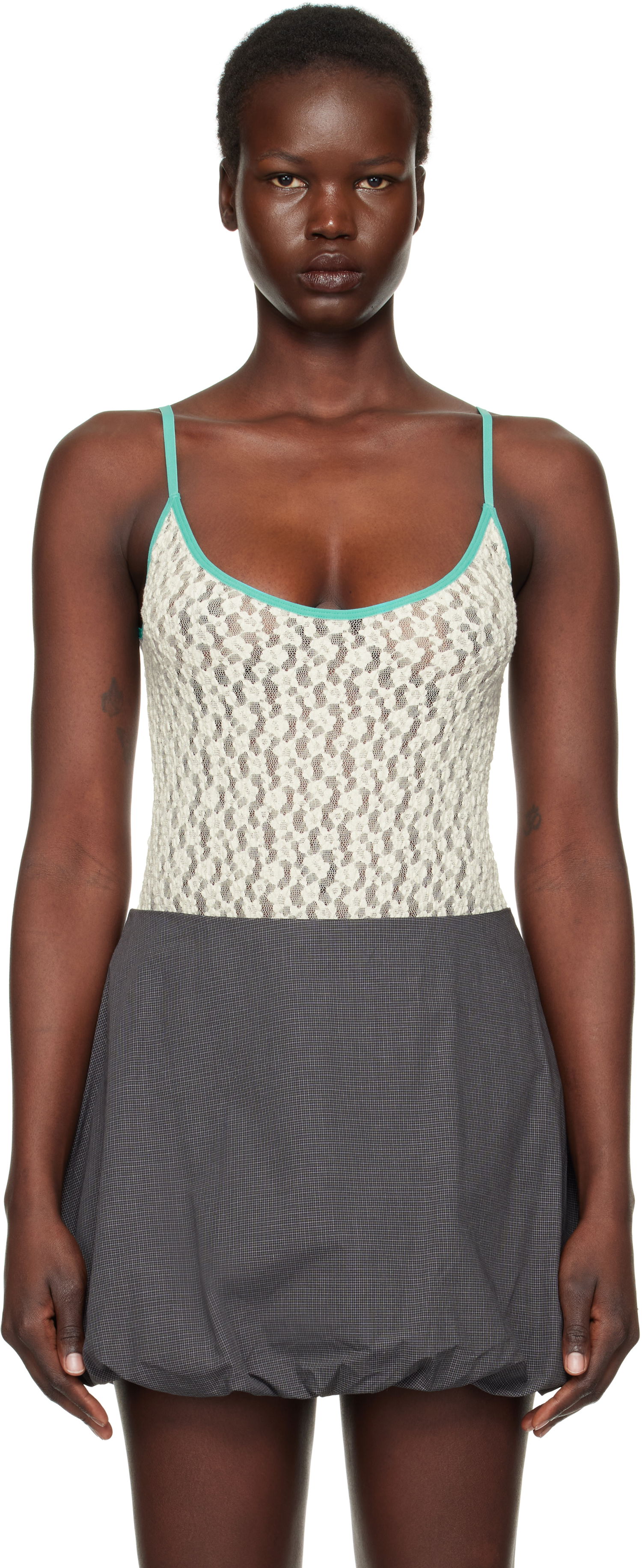 Klä Baserange Baserange Musial Bodysuit with Bubble Hem Skirt Flerfärgad | ONMU-LA-SP25, 0