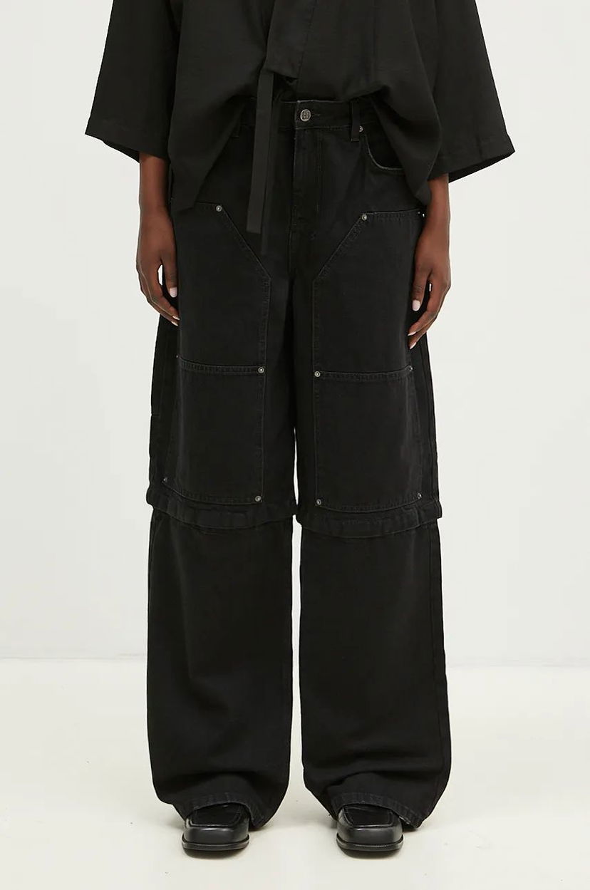 Jeans Ksubi Carpenter High Waist Jeans Svart | WFA24DJ010