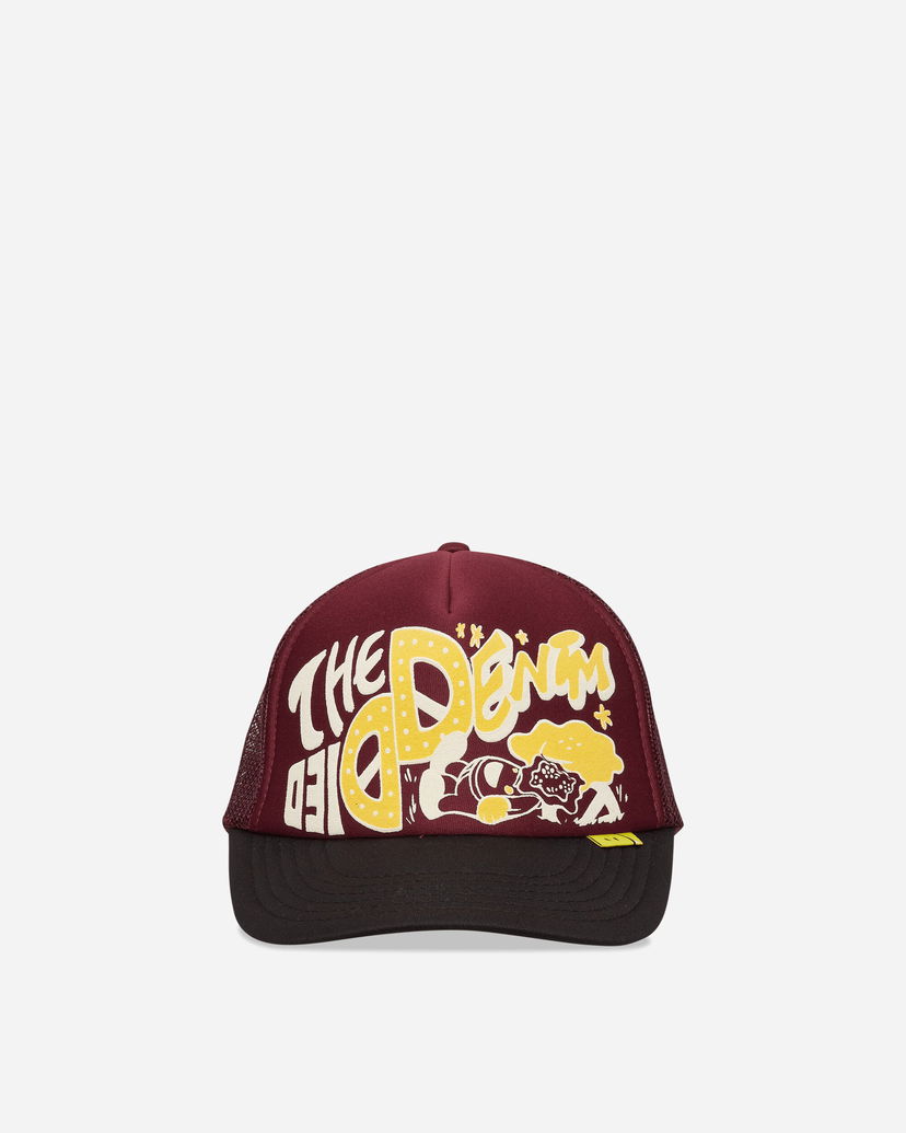 Keps KAPITAL TH.D.D. Graphic Trucker Cap Svart | K2506XH547 BURGUNDYXBLK