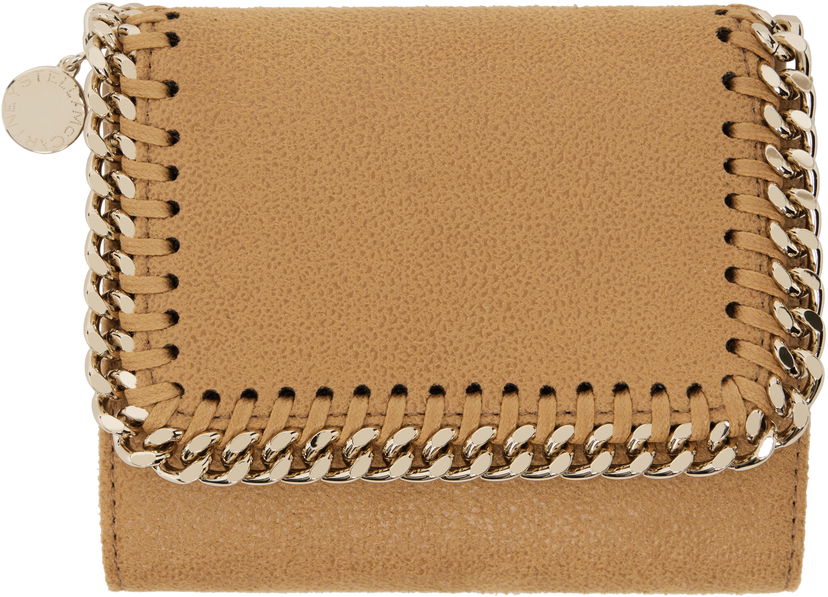 Plånbok Stella McCartney Small Chain Flap Wallet Beige | 431000WP0404
