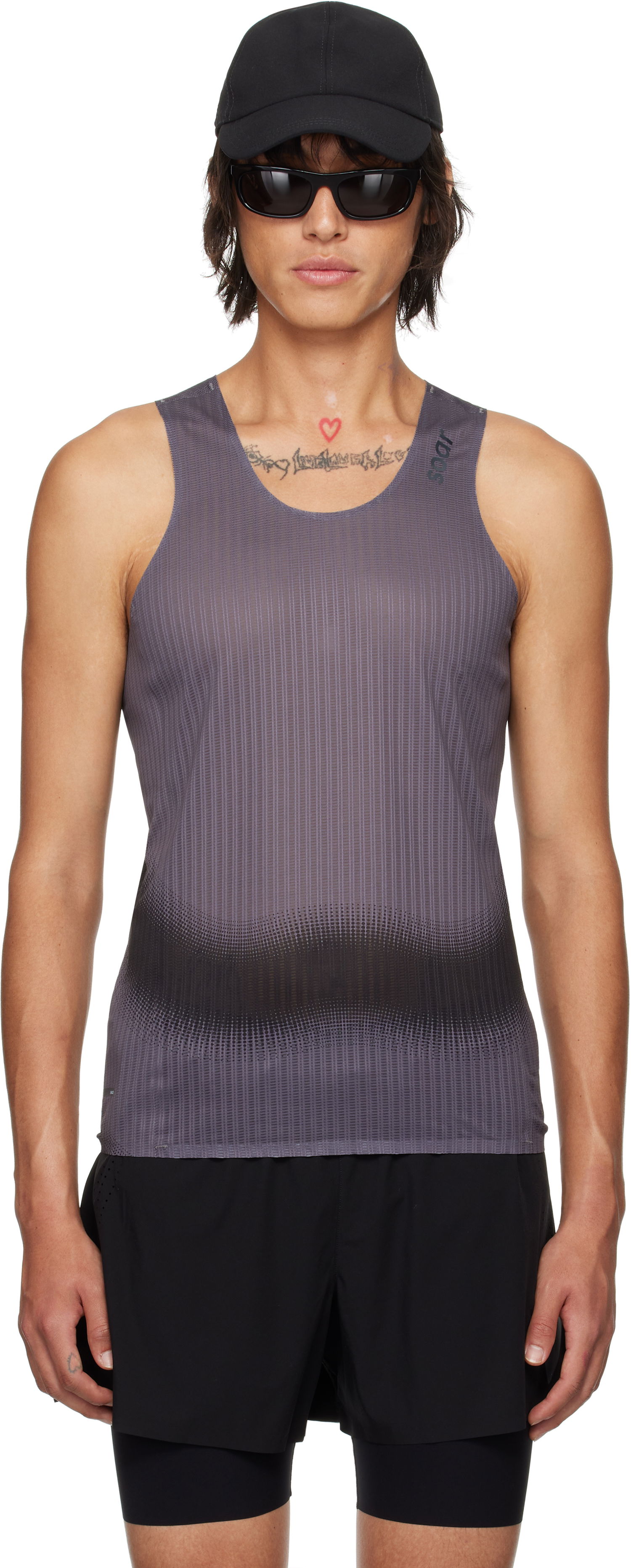 Linne Soar Running Soar Race Running Tank Top Grå | SV1M-BLK/GREY, 0