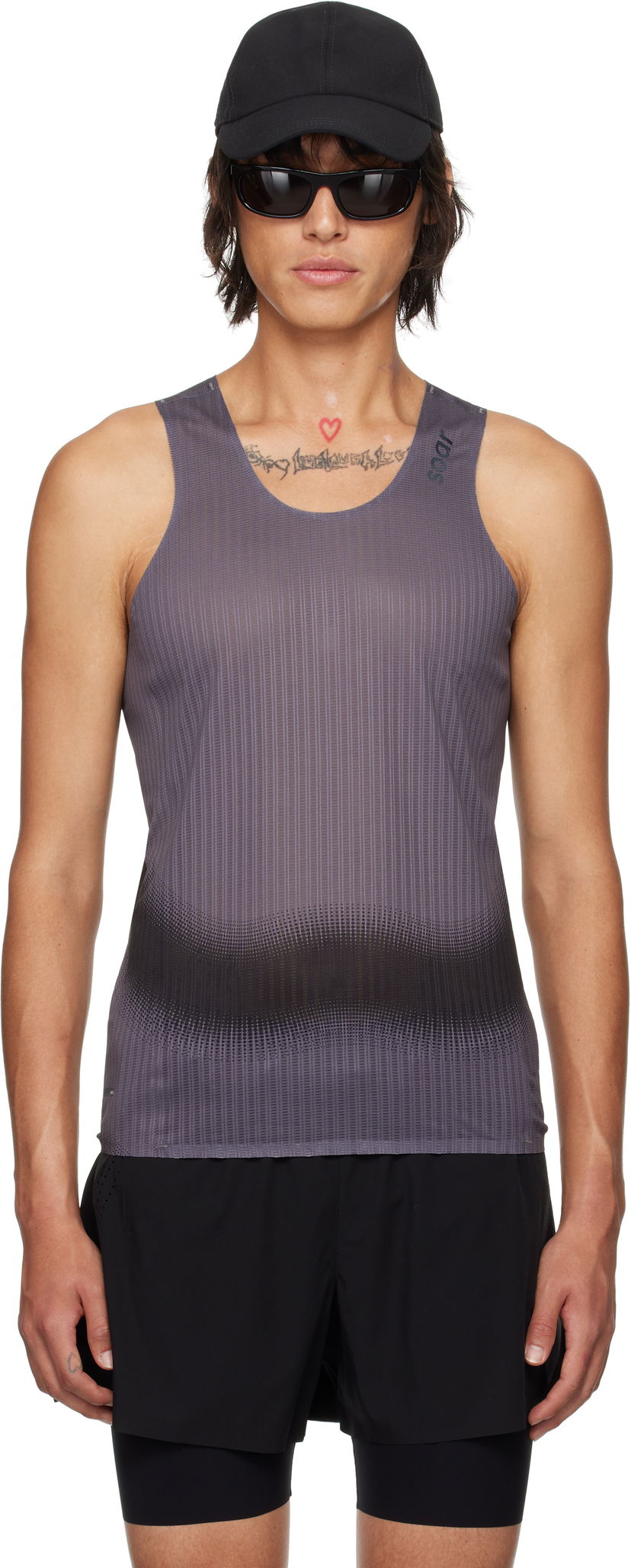 Linne Soar Running Soar Race Running Tank Top Grå | SV1M-BLK/GREY