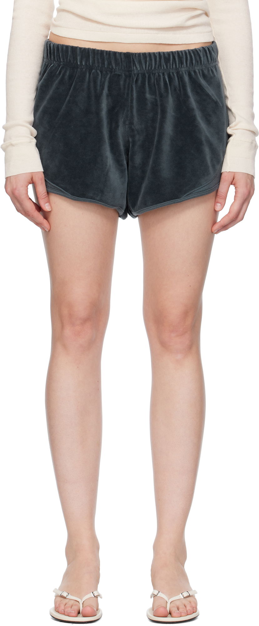 Shorts Baserange Baserange Velour Ran Shorts Grön | FRAS-VE-SU25