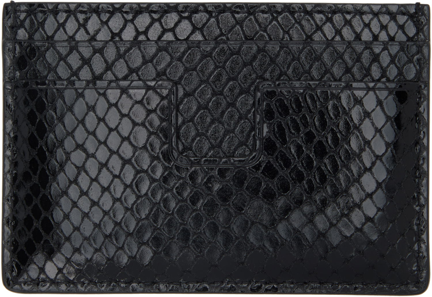 Plånbok Tom Ford TOM FORD Printed Python Card Holder Svart | YM232-LCL471G, 1