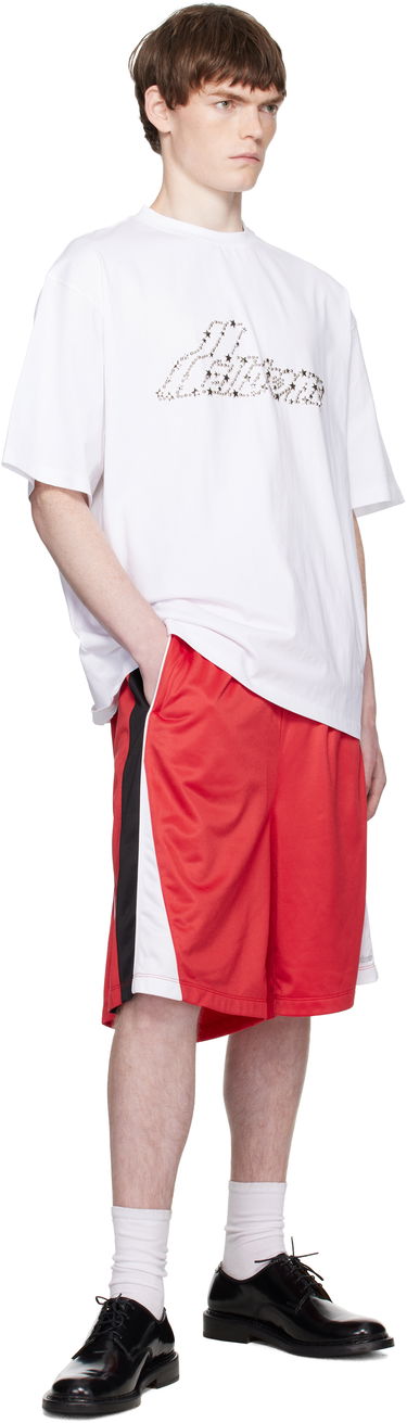 T-shirt We11done We11done Pearly Logo T-Shirt Vit | WD-TT2-25-735-U-WH, 3