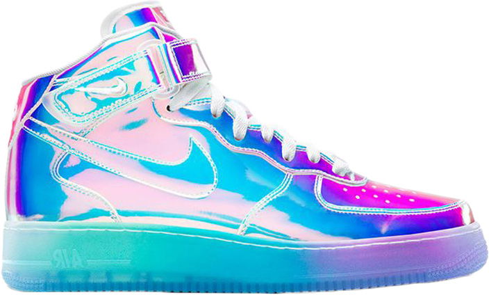 Sneakers och skor Nike Air Force 1 Mid Iridescent (ID) Metallisk | 779425-991, 0
